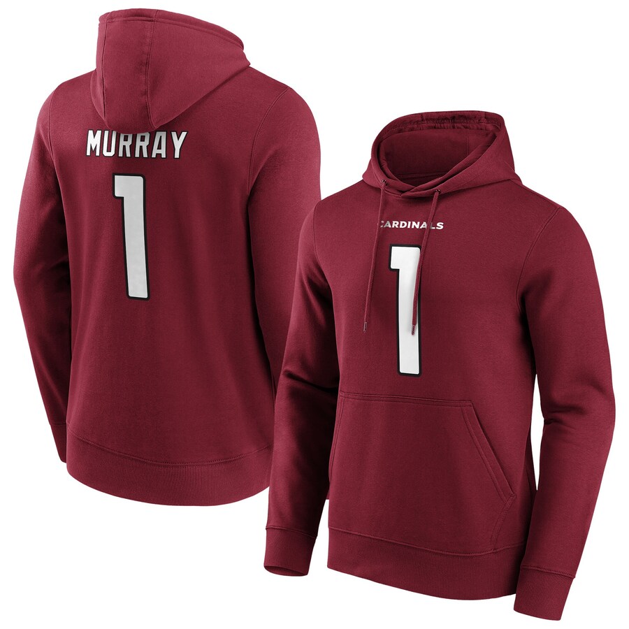 Men's Arizona Cardinals #1 Kyler Murray Red Hoodie Men's Arizona Cardinals #1 Kyler Murray Red Hoodie